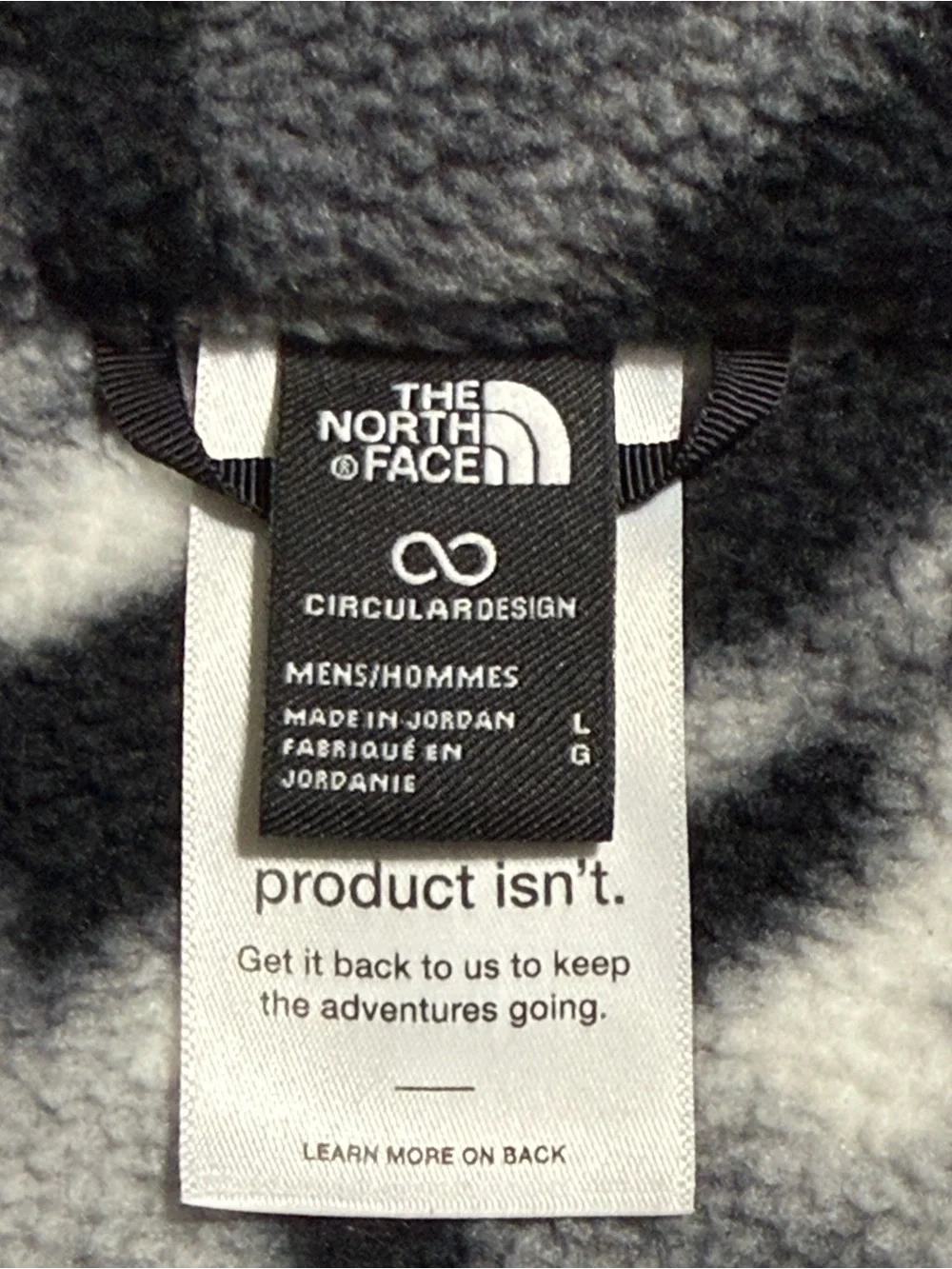 The North Face men's size large pullover black fleeski quarter zip fleece jacket